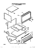 MICROWAVE CABINET, OPTIONAL Diagram and Parts List for RM286PXV2  Whirlpool Microwave Oven Combo