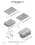 SHELF AND BASKET Diagram and Parts List for EV190NXRN0  Whirlpool Freezer