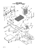 UNIT Diagram and Parts List for KSRS22QAAL10  KitchenAid Refrigerator