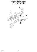CONTROL PANEL PARTS, MISCELLANEOUS PARTS Diagram and Parts List for YGR556LRKP1  Whirlpool Range