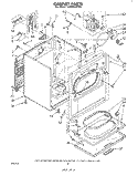 SECTION Diagram and Parts List for LE9805XPW0  Whirlpool Dryer