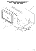 MICROWAVE COMPARTMENT Diagram and Parts List for KEMS378BAL0  KitchenAid Wall Oven