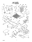 UNIT Diagram and Parts List for KSRG25FKSS03  KitchenAid Refrigerator