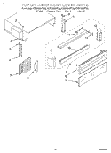 TOP GRILLE AND UNIT COVER Diagram and Parts List for KSSP36MFT05  KitchenAid Refrigerator