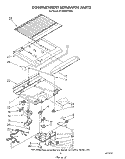 COMPARTMENT SEPARATOR Diagram and Parts List for RT18BMXVW05  Roper Refrigerator