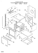 OVEN Diagram and Parts List for RS675PXGQ6  Whirlpool Range