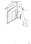 INNER DOOR Diagram and Parts List for DP920QWDB4  Whirlpool Dishwasher