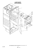 LINER Diagram and Parts List for ET18NKXTG00  Whirlpool Refrigerator