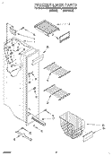 FREEZER LINER Diagram and Parts List for KSRC25DBAL00  KitchenAid Refrigerator