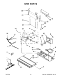 UNIT PARTS Diagram and Parts List for EB9FVHXWQ03  Whirlpool Refrigerator