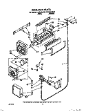 ICEMAKER Diagram and Parts List for ET25DMXWN01  Whirlpool Refrigerator