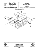 CONSOLE Diagram and Parts List for DU8350XT4  Whirlpool Dishwasher