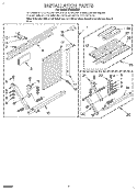 INSTALLATION Diagram and Parts List for X18004D01  Roper Air Conditioner
