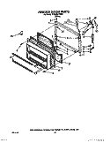 FREEZER DOOR Diagram and Parts List for ET22RKXYW00  Whirlpool Refrigerator