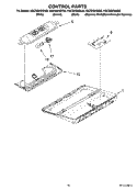 CONTROL PARTS Diagram and Parts List for KSCS23INSS02  KitchenAid Refrigerator