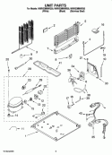 UNIT PARTS Diagram and Parts List for W9RXEMMWB00  Whirlpool Refrigerator