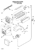 ICEMAKER PARTS Diagram and Parts List for KSRG22FKSS05  KitchenAid Refrigerator