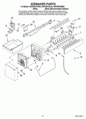 ICEMAKER PARTS, OPTIONAL PARTS (NOT INCLUDED) Diagram and Parts List for KBFS20EVWH00  KitchenAid Refrigerator