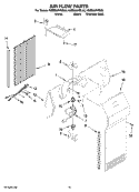 AIR FLOW PARTS Diagram and Parts List for KSBS25IVSS00  KitchenAid Refrigerator