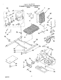 UNIT Diagram and Parts List for KSRS22KGBT01  KitchenAid Refrigerator