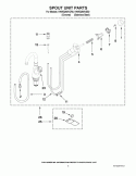 SPOUT UNIT PARTS Diagram and Parts List for KHWG260VSS0  KitchenAid Miscellaneous