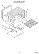 INTERNAL Diagram and Parts List for FGP305BW1  Roper Range