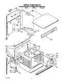 UPPER OVEN Diagram and Parts List for KEBS207YWH0  KitchenAid Wall Oven