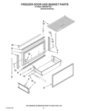 FREEZER DOOR AND BASKET PARTS Diagram and Parts List for KBRO36FTX06  KitchenAid Refrigerator
