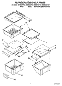 REFRIGERATOR SHELF PARTS Diagram and Parts List for GS5SHAXTL01  Whirlpool Refrigerator