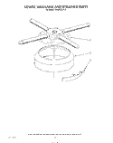 LOWER WASHARM AND STRAINER Diagram and Parts List for 4KUDP220T2  KitchenAid Dishwasher