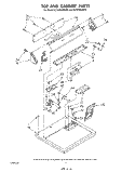 TOP AND CABINET Diagram and Parts List for GCE2900XSW0  Whirlpool Dryer