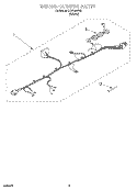 WIRING HARNESS Diagram and Parts List for CCW5264W3  Whirlpool Washer