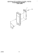 MICROWAVE CONTROL PANEL Diagram and Parts List for KEMI371BBL1  KitchenAid Wall Oven