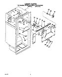 LINER Diagram and Parts List for ET25PKXAN00  Whirlpool Refrigerator