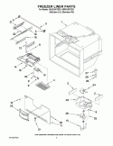 REFRIGERATOR LINER PARTS Diagram and Parts List for KBLS19KTSS3  KitchenAid Refrigerator