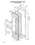 REFRIGERATOR DOOR Diagram and Parts List for KSSS36QDW00  KitchenAid Refrigerator