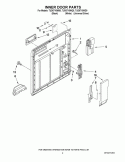 INNER DOOR PARTS Diagram and Parts List for TUD6710WD0  Estate Dishwasher
