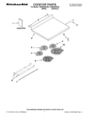 COOKTOP PARTS Diagram and Parts List for YKERS206XS2  KitchenAid Range