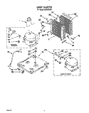 SECTION Diagram and Parts List for AD0502XZ0  Whirlpool Dehumidifier