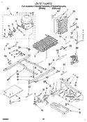 UNIT Diagram and Parts List for 4YED22PWAW00  Whirlpool Refrigerator