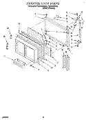 FREEZER DOOR Diagram and Parts List for ET25DKXBW02  Whirlpool Refrigerator