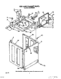 TOP AND CABINET, LIT/OPTIONAL Diagram and Parts List for CA2751XWW0  Whirlpool Washer