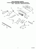 TOP VENTING PARTS, OPTIONAL PARTS Diagram and Parts List for GBD307PRS03  Whirlpool Wall Oven