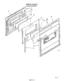 DOOR Diagram and Parts List for RS677PXV1  Whirlpool Range
