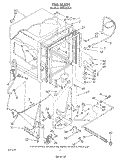 TUB , LIT/OPTIONAL Diagram and Parts List for DU7600XS6  Whirlpool Dishwasher