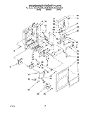DISPENSER FRONT Diagram and Parts List for ED22DFXBB00  Whirlpool Refrigerator