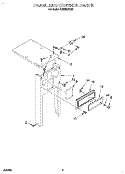 PANEL AND CONTROL Diagram and Parts List for TU800SPDB0  Whirlpool Trash Compactor