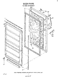 DOOR , LIT/OPTIONAL Diagram and Parts List for EV15HKXKW1  Whirlpool Freezer