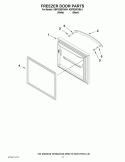 FREEZER DOOR PARTS Diagram and Parts List for KBFS20EVBL4  KitchenAid Refrigerator