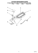 WATER DISPENSER, OPTIONAL Diagram and Parts List for GR2SHTXKS00  Whirlpool Refrigerator